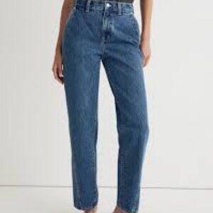 Madewell Baggy Straight Cotton Jeans, Ensenada Wash Women Size 31 NWOT